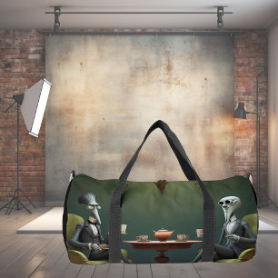 Surreal Tea time on the weird side. 6 Duffle Bag