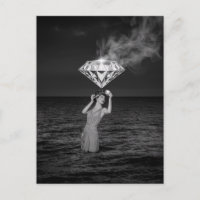 Surreal Tea Time With Diamond Black and White