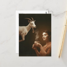 Surreal Tea With the White Goat