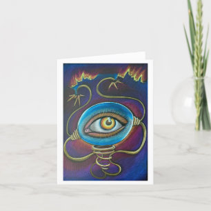 Surreal themed greeting card
