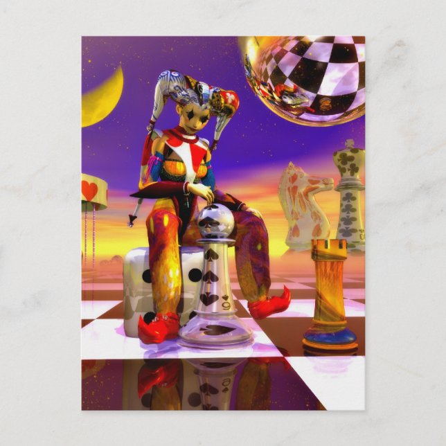 Surreal Time by Lenny metaphysical art Postcard (Front)