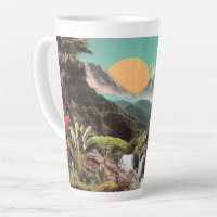 Surreal Tropical Valley With Waterfalls