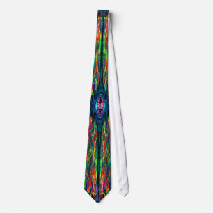 Surreal Twisted Trippy Eye Visionary Oil Painting  Tie