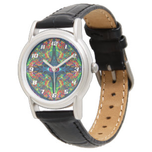 Surreal Twisted Trippy Eye Visionary Oil Painting Watch