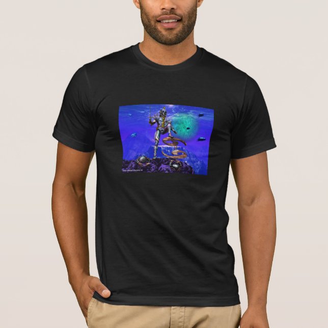 SURREAL UNDERSEA / Cancer Zodiac Birthday Sign T-Shirt (Front)