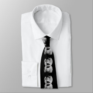 Surreal Unique Horse Water and Full Moon Tie