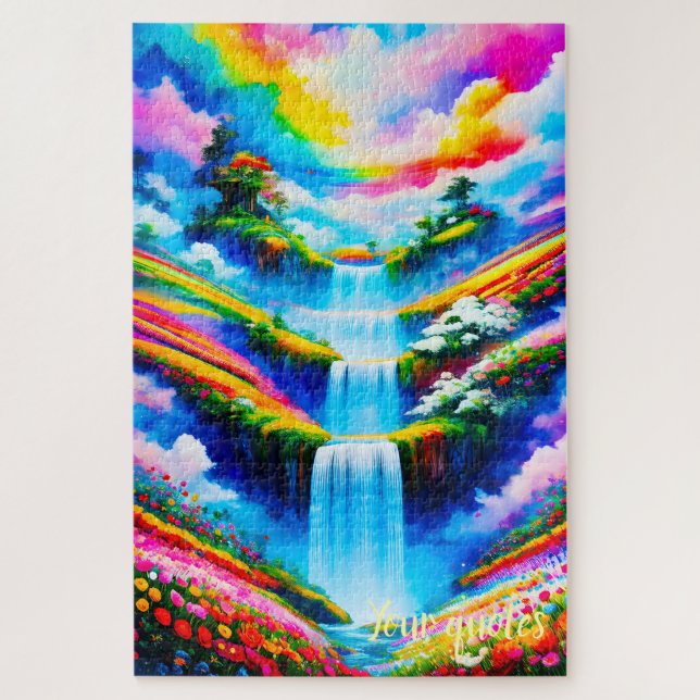 Surreal Waterfall Fantasy Art Jigsaw Puzzle (Vertical)