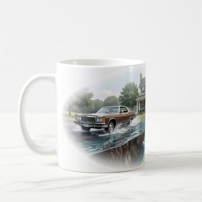 Surreal Wealth and Time Passage Dream Mug (Left)