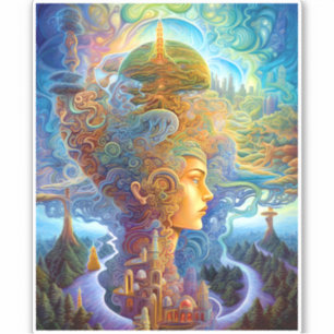 Surreal Woman Landscape Fantasy Art