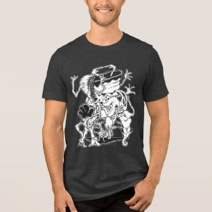 Surreal Writhing Weird Abstract Art Graphic Tri-Blend Shirt