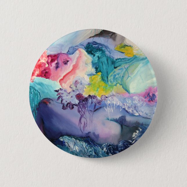 Surrealism Colour 6 Cm Round Badge (Front)