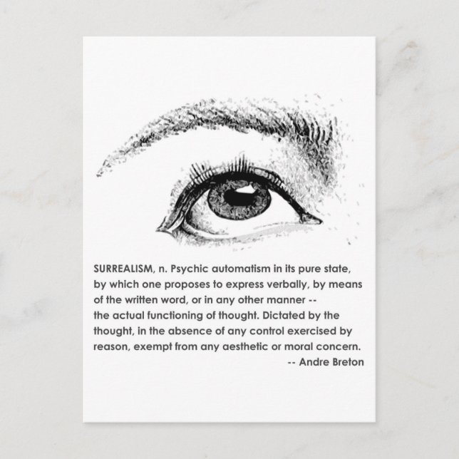 Surrealism Defined Postcard (Front)