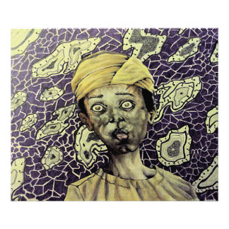 "Surrealism Meets Science: Captivating Purple Wall Photo Print