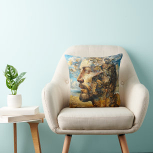 Surrealism Puzzle Head Cushion