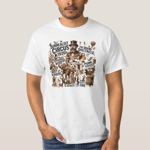 Surrealist 1920s Circus Punk Graphic T-Shirt - Vin