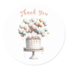 Surrealist, Balloons and Birthday Cake Thank You