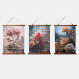 Surrealist flower Art - Dreamscapes Hanging Tapestry