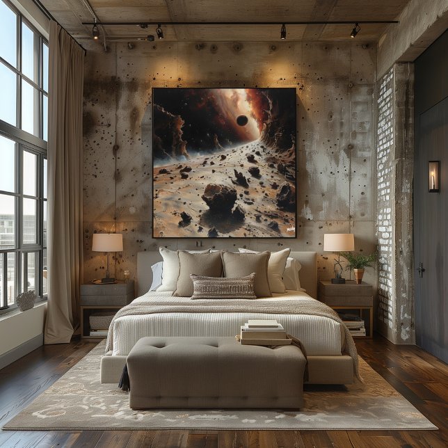 Surrealist Landscape of Outer Space Poster (Creator Uploaded)