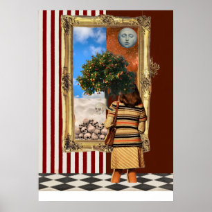 Surrealist Museum Exhibition Vintage Art PrintPost Poster