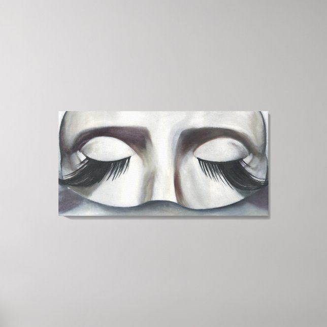 Surrealistic Carnival Mask Contemporary Wall Art (Front)