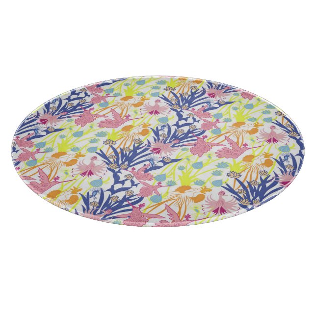 Surrealistic Garden Cutting Board (Corner)