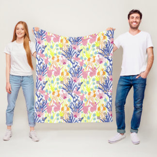Surrealistic Garden Fleece Blanket