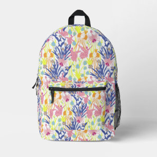 Surrealistic Garden Printed Backpack