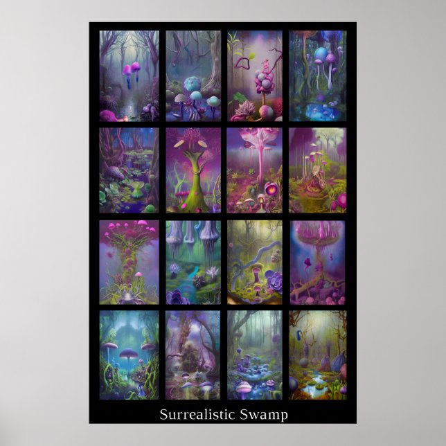 Surrealistic Swamp Poster (Front)