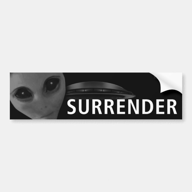 SURRENDER 2 BUMPER BUMPER STICKER (Front)