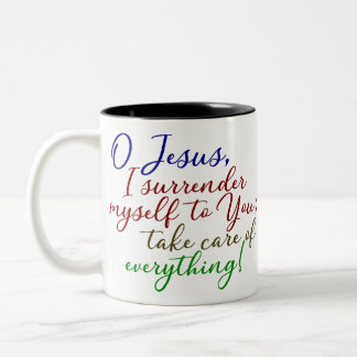 Surrender Novena Two-Tone Coffee Mug