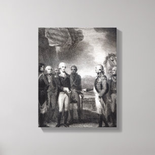 Surrender of Lord Cornwallis at Yorktown, 1781 Canvas Print