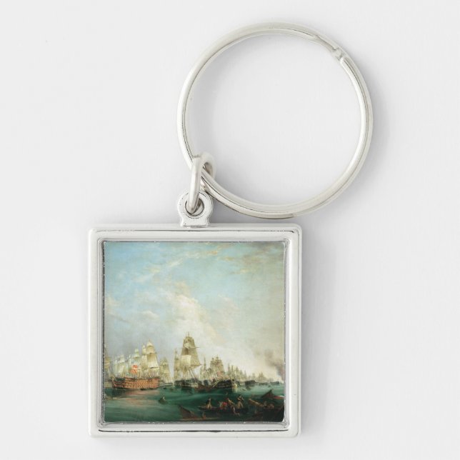 Surrender of the 'Santissima Trinidad to Key Ring (Front)