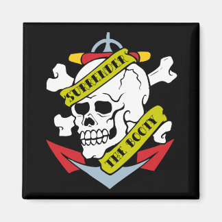 Surrender the Booty Skull Magnet