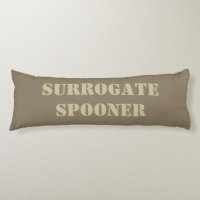 Surrogate Spooner custom name & colour body pillow
