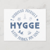 Surround Yourself w. Hygge (Dark Blue text)