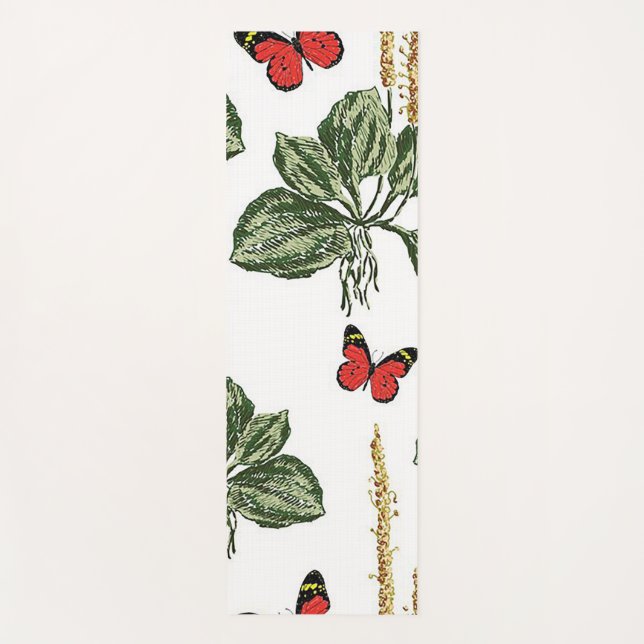 Surrounded by Butterflies Yoga Mat (Front)