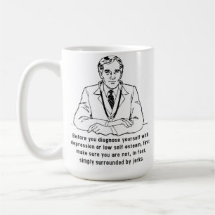 Surrounded By Jerks Funny Mug