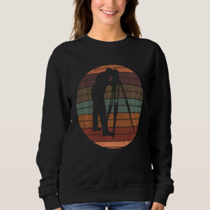 Survey Vintage Retro Colour For Land Surveyor Sweatshirt