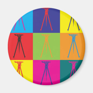 Surveying Pop Art Magnet