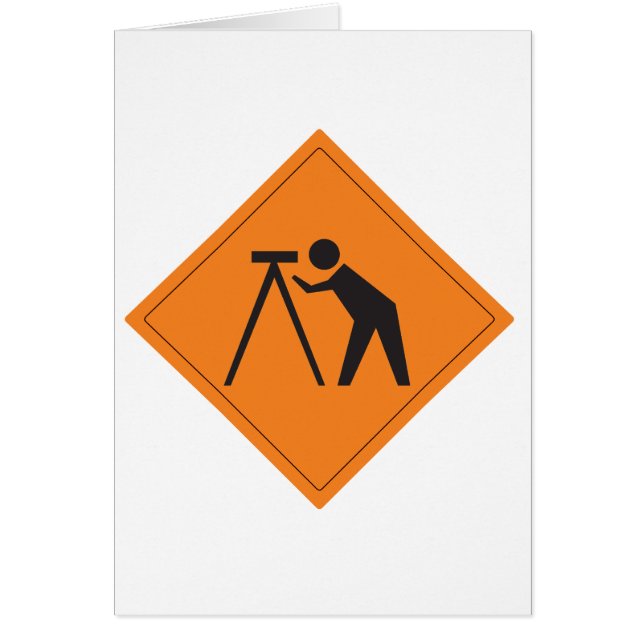 Surveyor at Work Sign (Front)
