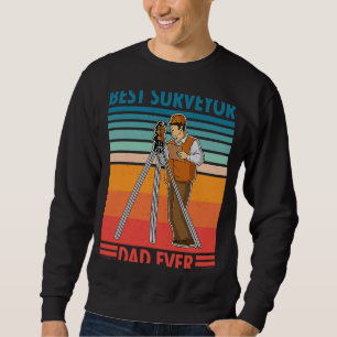 Surveyor geodesy surveying engineer theodolite pro sweatshirt