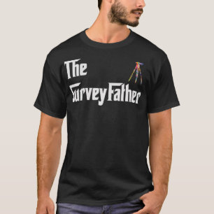 Surveyor gift Land Surveyfather typography T-Shirt