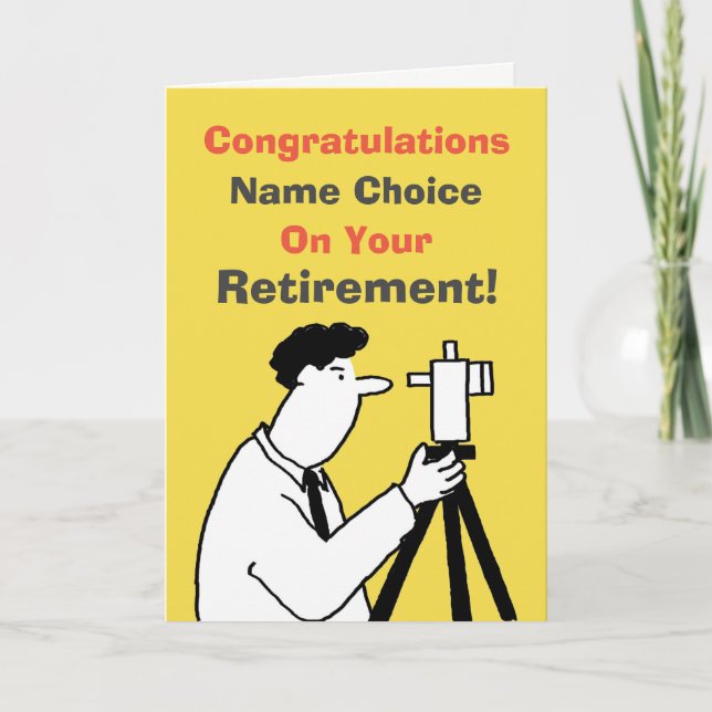 Surveyor Retirement Card (Front)