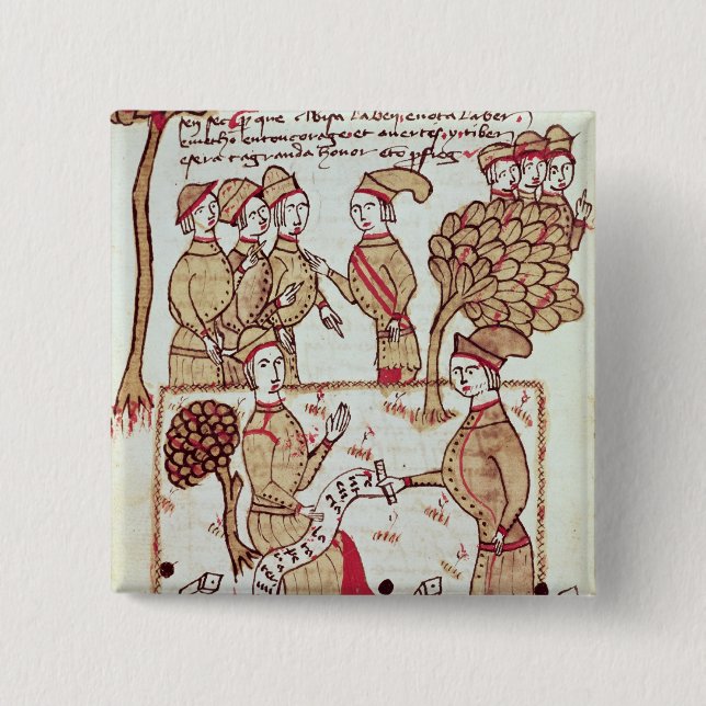 Surveyor with his Workers 15 Cm Square Badge (Front)