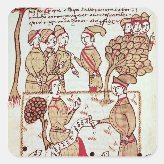 Surveyor with his Workers Square Sticker (Front)