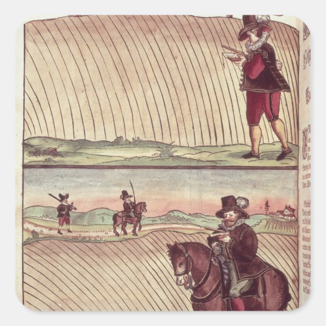 Surveyors, c.1590 square sticker (Front)