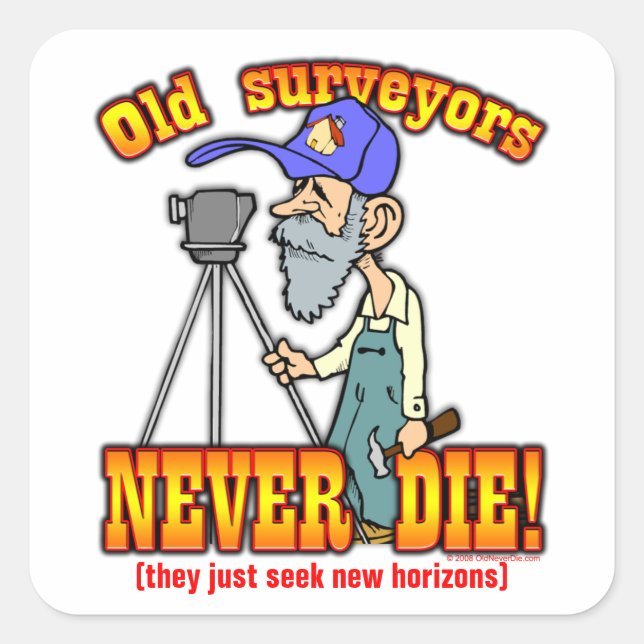Surveyors Square Sticker (Front)