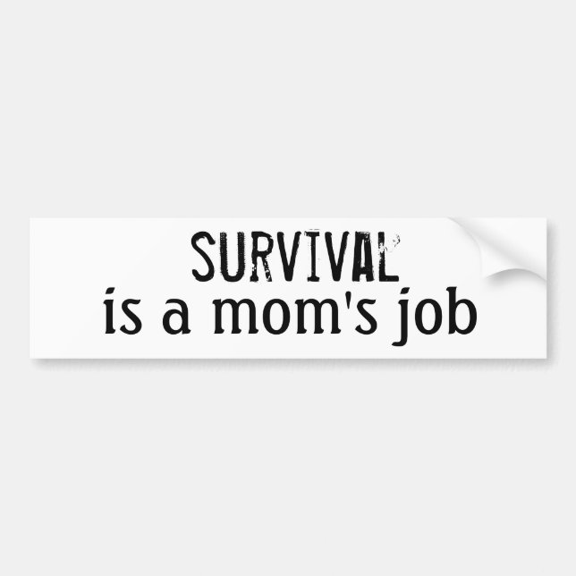 Survival Mum Bumper Sticker (Front)