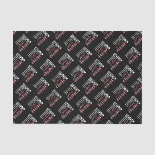 Survival Rules of Three - Wilderness Quiz Tissue Paper (Front)