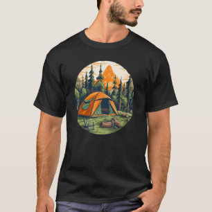 Survival Tent in Wilderness for Camping Fans T-Shirt